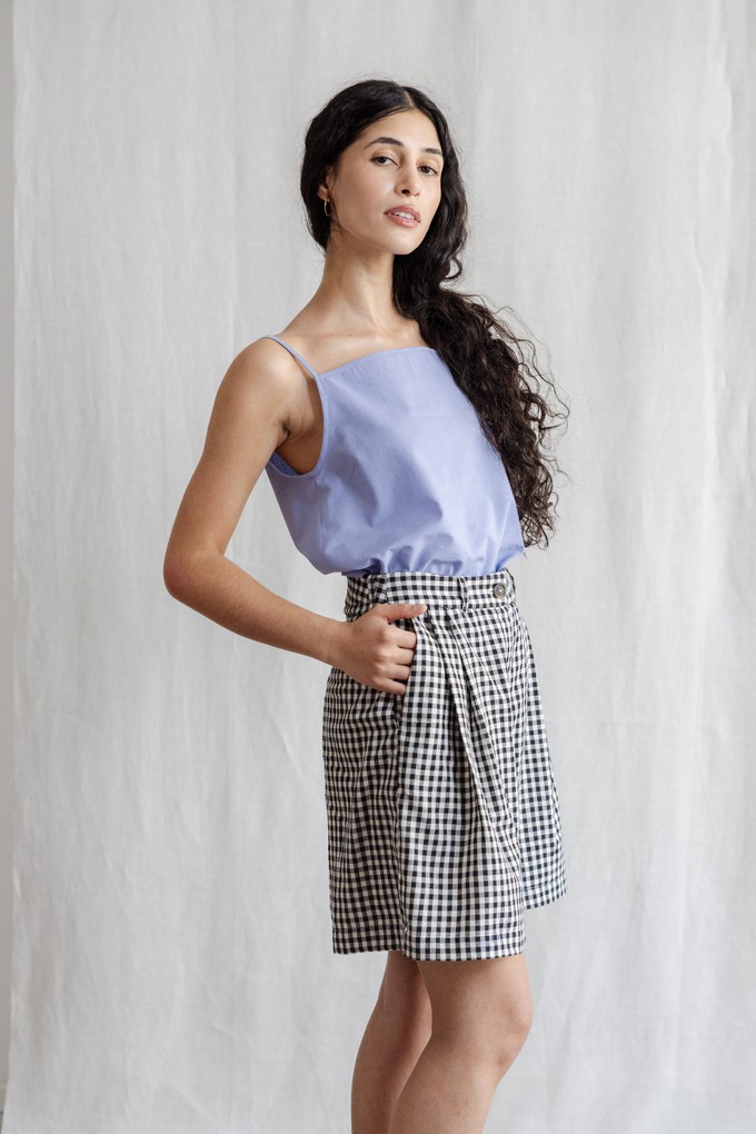 Bio-Baumwoll Shorts Kamalia Kariert from Jyoti - Fair Works