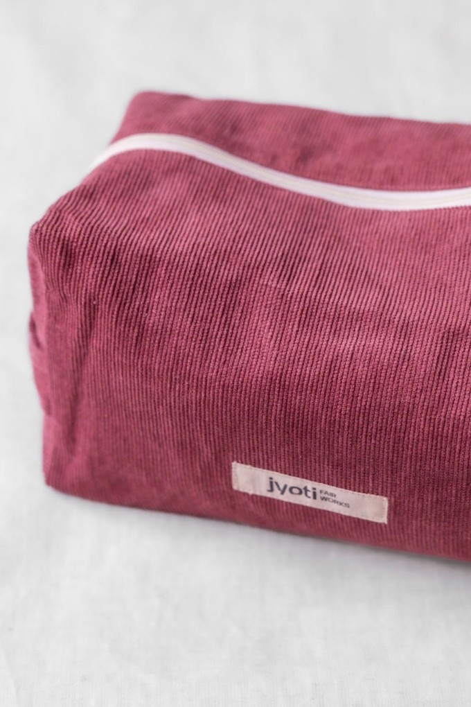 Baumwoll Kulturtasche Phavvaara Altrosa from Jyoti - Fair Works