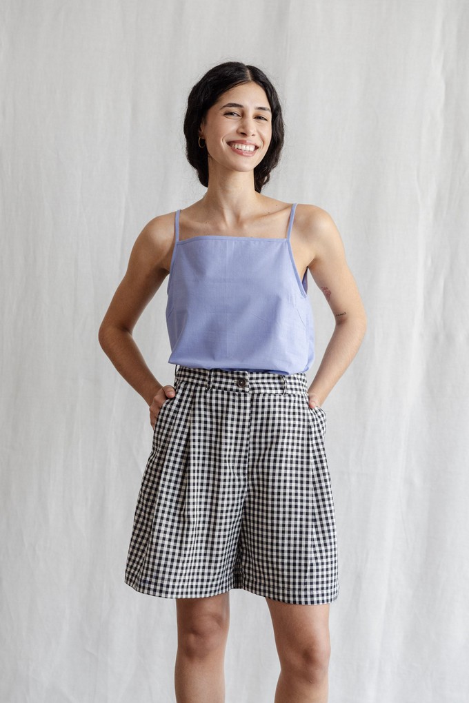 Bio-Baumwoll Shorts Kamala Kariert from Jyoti - Fair Works