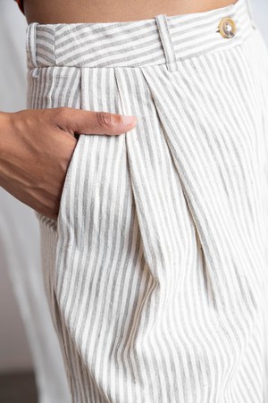 Baumwoll Culotte Awasi Grau-Weiß from Jyoti - Fair Works