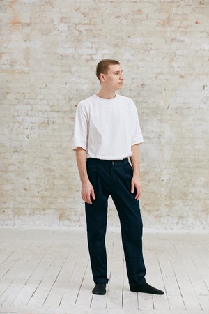 Bio-Baumwollcord Hose Sameer Nachtblau from Jyoti - Fair Works