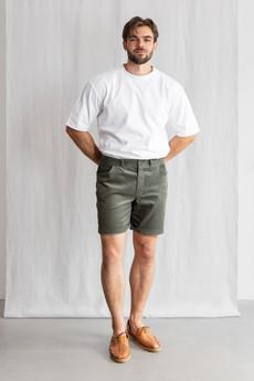 Bio-Baumwollcord Shorts Gauri Pistazie via Jyoti - Fair Works