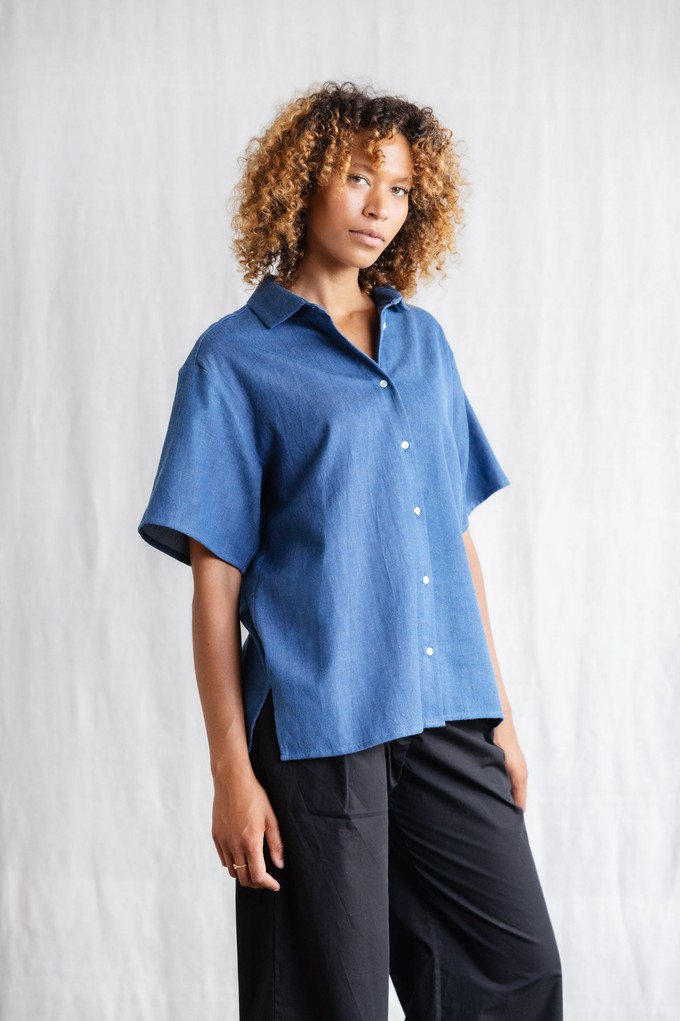 Bio-Baumwoll Shirt Nehani Denim from Jyoti - Fair Works