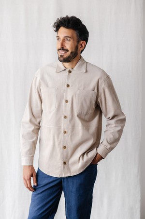 Bio-Baumwollcord Shaket Kalagi Beige from Jyoti - Fair Works