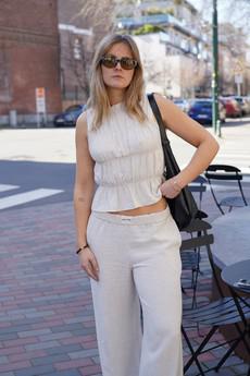 ANNA pants Beige via Kaly Ora