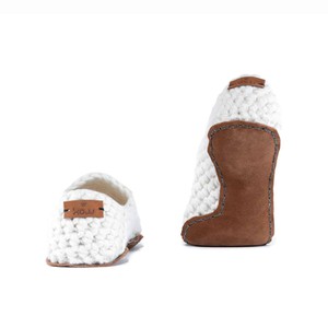 Wool Bamboo Slippers in Snow from Kingdom of Wow!