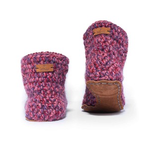 Wool Bamboo Bootie Slippers in Heather from Kingdom of Wow!