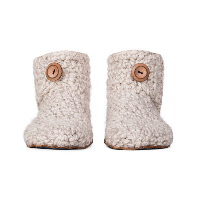NEW Exclusive Floris x KOW Bamboo Wool Slippers in Chai from Kingdom of Wow!