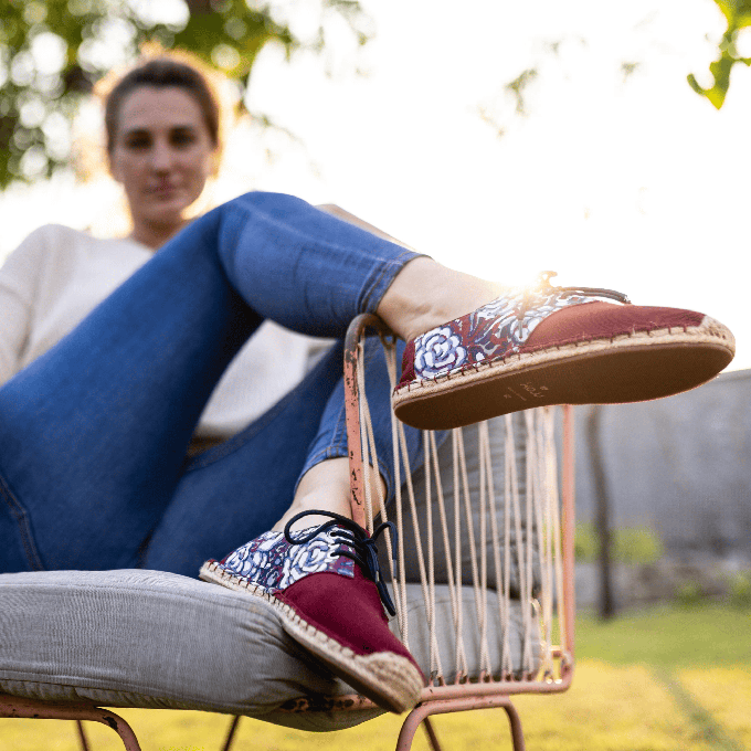 Red Desert Lace Up Espadrilles for Women from Kingdom of Wow!