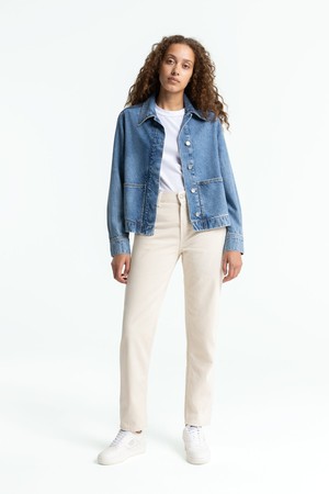 CAROLINE CROPPED | CLEAN RECYCLED ECRU from Kings of Indigo