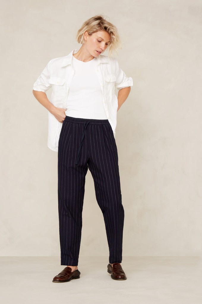 CHARLENE | OPTICAL WHITE LINEN from Kings of Indigo