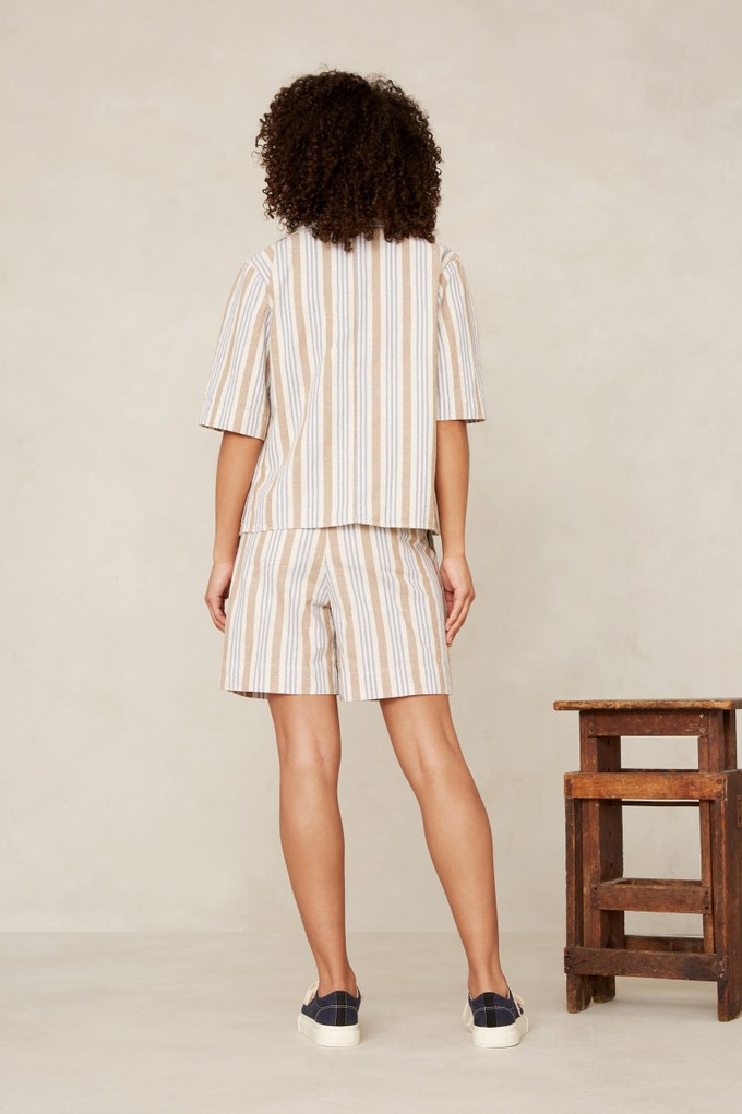 MORRIGAN | ECRU HEMP STRIPE from Kings of Indigo