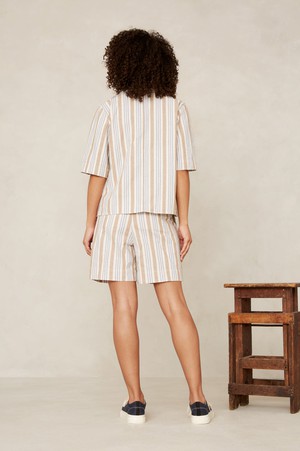 MORRIGAN | ECRU HEMP STRIPE from Kings of Indigo