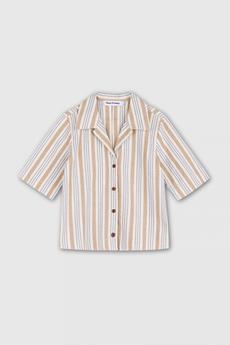 MORRIGAN | ECRU HEMP STRIPE via Kings of Indigo