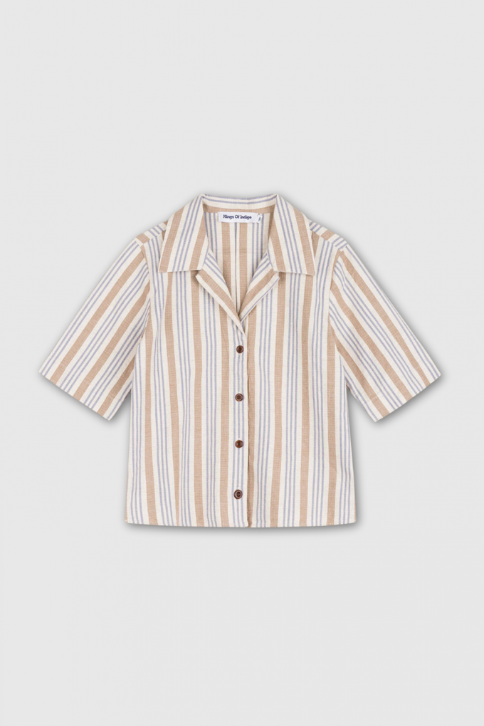 MORRIGAN | ECRU HEMP STRIPE from Kings of Indigo