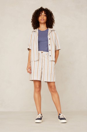 MORRIGAN | ECRU HEMP STRIPE from Kings of Indigo