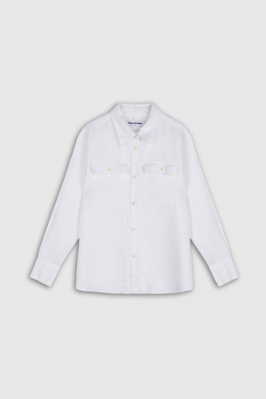 CHARLENE | OPTICAL WHITE LINEN from Kings of Indigo
