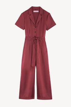 LEONOR JUMPSUIT | RUBY WINE via Kings of Indigo