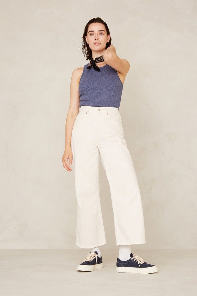 ELISABETH CROPPED | HOLO NON-DYED from Kings of Indigo
