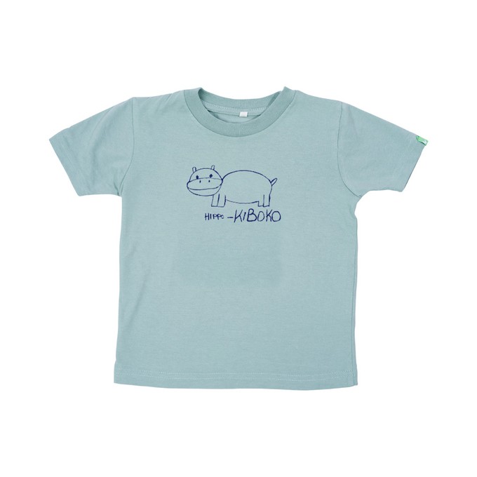 HIPPO Kinder Shirt Himmelblau from Kipepeo-Clothing