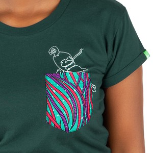 KASUKU Frauen Shirt Dunkelgrün from Kipepeo-Clothing