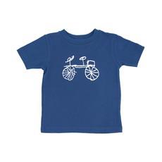 BAISIKELI Kinder Shirt Blau from Kipepeo-Clothing