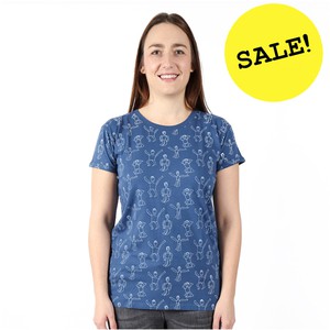 DANSI Frauen Shirt Blau. from Kipepeo-Clothing