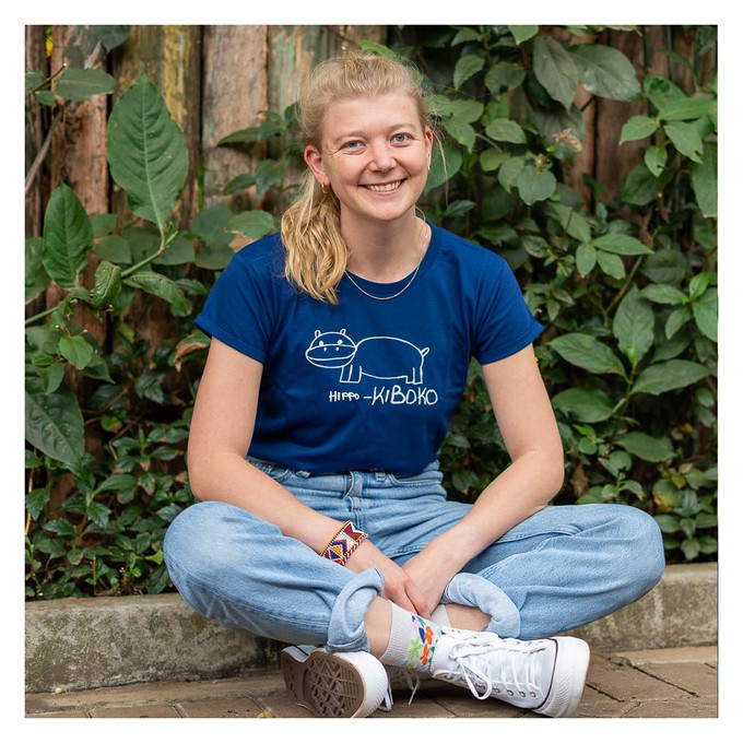 HIPPO Frauen Shirt Mitternachtsblau from Kipepeo-Clothing