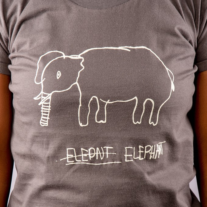 ELEPHANT Frauen Shirt Dunkelgrau from Kipepeo-Clothing