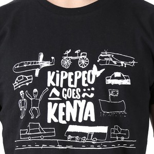 KIPEPEO GOES KENYA Männer Shirt Schwarz from Kipepeo-Clothing