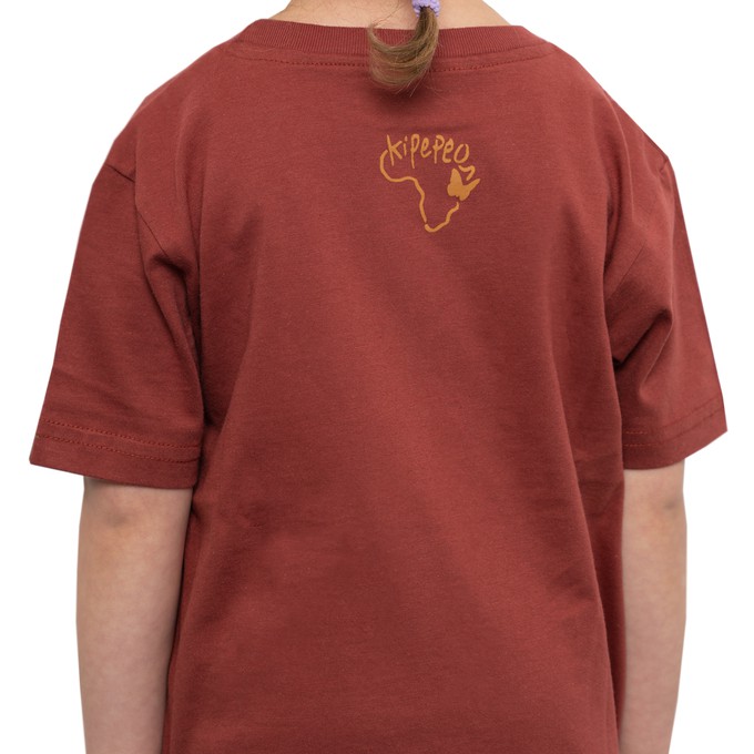 TWIGA Kinder Shirt Marsala from Kipepeo-Clothing