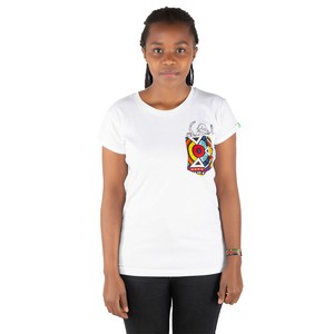 NYANI Frauen Shirt Weiß from Kipepeo-Clothing