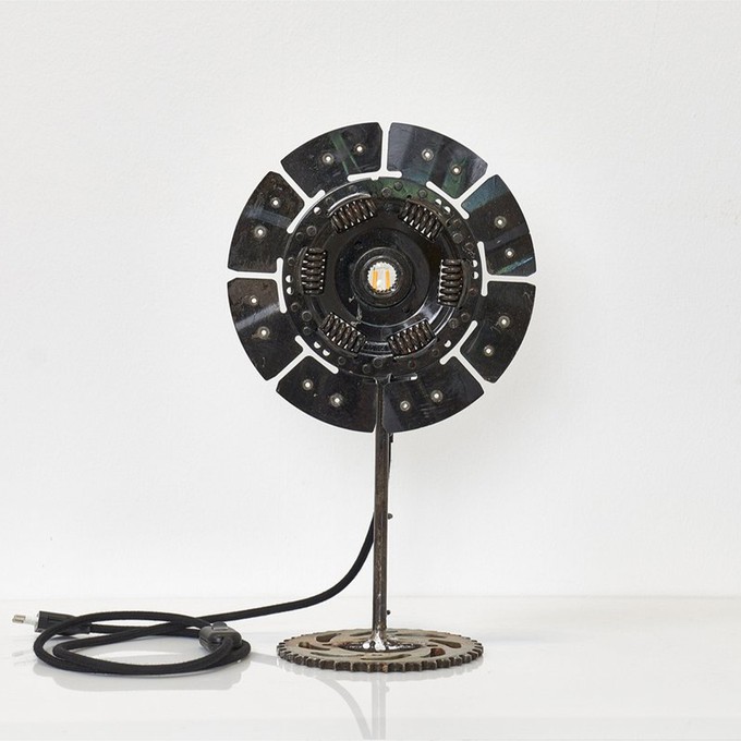 Upcycling Lampe aus Kupplungsscheibe Made in Burkina Faso from Kipepeo-Clothing