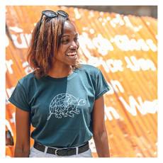 TORTOISE Frauen Shirt Dunkelgrün via Kipepeo-Clothing