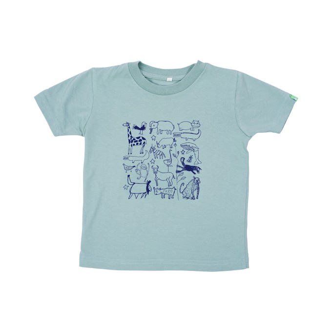 SERENGETI Kinder Shirt Himmelblau from Kipepeo-Clothing