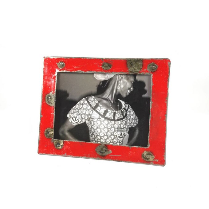 Bilderrahmen 10 x 14,5 cm aus recycelten Ölfässern Made in Burkina Faso from Kipepeo-Clothing