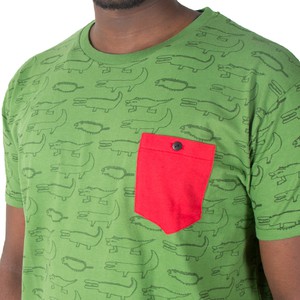 CROCODILES Männer Shirt Grün from Kipepeo-Clothing