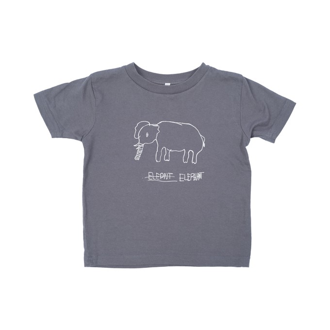 ELEPHANT Kinder Shirt Dunkelgrau from Kipepeo-Clothing