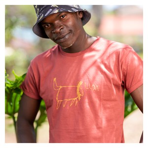 LION Männer Shirt Marsala from Kipepeo-Clothing
