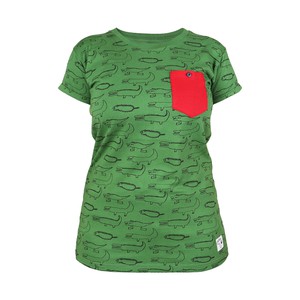 CROCODILES Frauen Shirt Grün from Kipepeo-Clothing