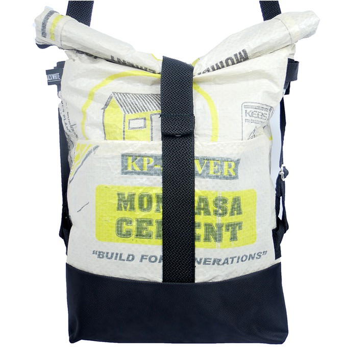 Rollrucksack / Rolltasche Gelb from Kipepeo-Clothing