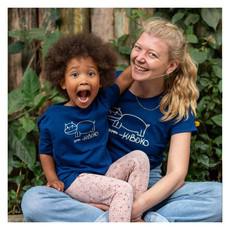 HIPPO Kinder Shirt Mitternachtsblau via Kipepeo-Clothing