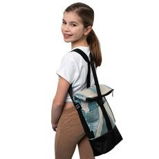 Rollrucksack / Rolltasche Blau via Kipepeo-Clothing