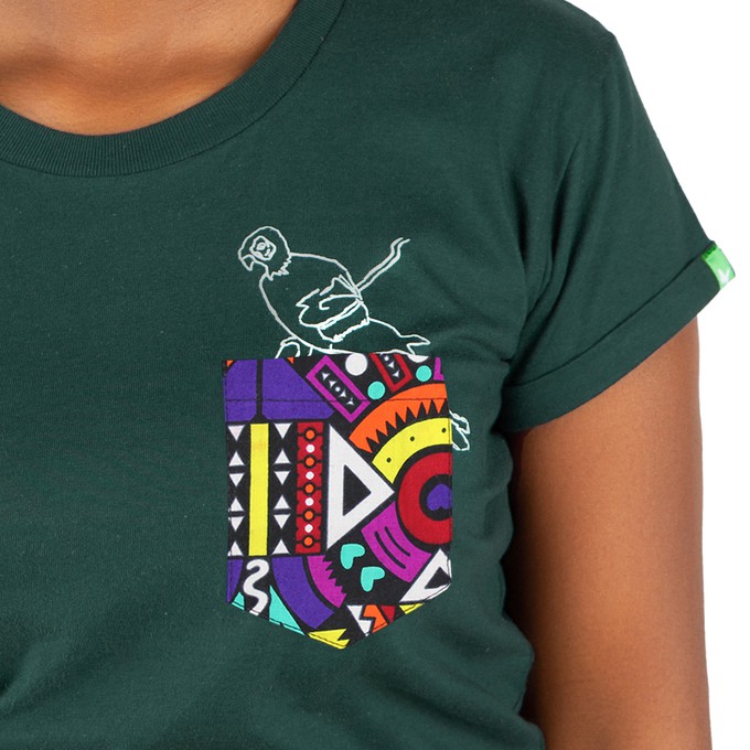 KASUKU Frauen Shirt Dunkelgrün from Kipepeo-Clothing