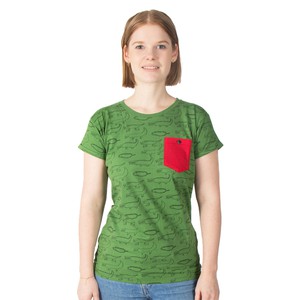 CROCODILES Women Shirt Green from Kipepeo-Clothing