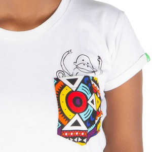 NYANI Frauen Shirt Weiß from Kipepeo-Clothing