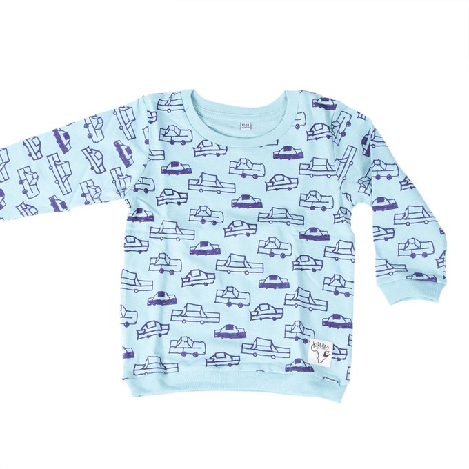 CARS Baby Pyjama Hellblau from Kipepeo-Clothing