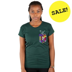 KASUKU Frauen Shirt Dunkelgrün from Kipepeo-Clothing