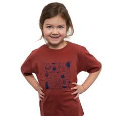 JIKONI Kinder Shirt Marsala from Kipepeo-Clothing