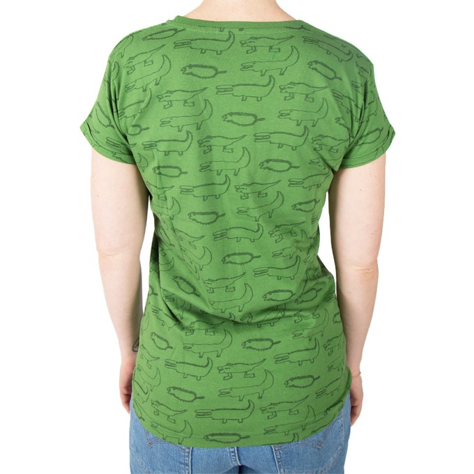 CROCODILES Women Shirt Green from Kipepeo-Clothing